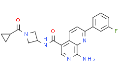 Структурная формула GNE-495, CAS 1449277-10-4, формула C22H20FN5O2