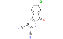 Структурная формула HBX41108, CAS 924296-39-9, формула C13H3N4OCl