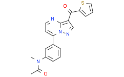 Структурная формула Indiplon, CAS 325715-02-4, формула C20H16N4O2S