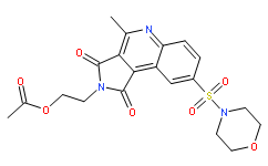 Структурная формула Ivachtin, CAS 745046-84-8, формула C20H21N3O7S