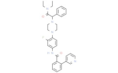 Структурная формула JNJ31020028, CAS 1094873-14-9, формула C34H36FN5O2