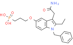 Структурная формула LY311727, CAS 164083-84-5, формула C22H27N2O5P