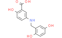 Структурная формула Lavendustin C (HDBA), CAS 125697-93-0, формула C14NO5H13