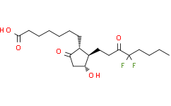 Структурная формула Lubiprostone, CAS 136790-76-6, формула C20O5F2H32