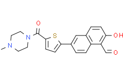 Структурная формула MKC3946, CAS 1093119-54-0, формула C21N2O3SH20