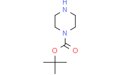 Структурная формула N-Boc-piperazine, CAS 57260-71-6, формула C9H18N2O2