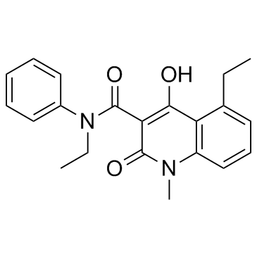 Структурная формула Паквинимод, CAS 248282-01-1, формула C21H22N2O3