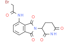 Структурная формула Pomalidomide-amido-C1-Br, CAS 2351106-38-0, формула C15H12BrN3O5