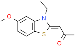Структурная формула TG003, CAS 300801-52-9, формула C13H15NO2S