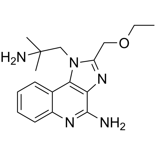 Структурная формула TLR7/8 agonist 3, CAS 642473-95-8, формула C17H23N5O