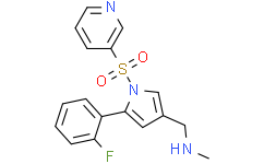 Структурная формула Vonoprazan, CAS 881681-00-1, формула C17H16FN3O2S