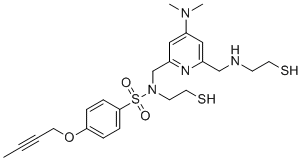 Структурная формула ADAM17 inhibitor SN-4, формула C23H32N4O3S3