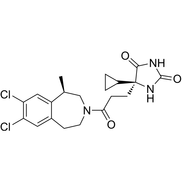 Структурная формула ADAMTS-5-IN-3 (пример 37-2, CAS 2688733-96-0, формула C20H23Cl2N3O3