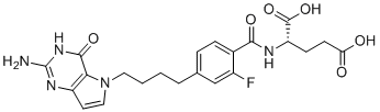 Структурная формула AGF347, CAS 2294820-23-6, формула C22H24FN5O6