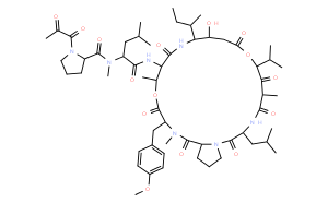 Структурная формула Aplidine, CAS 137219-37-5, формула C57H87N7O15