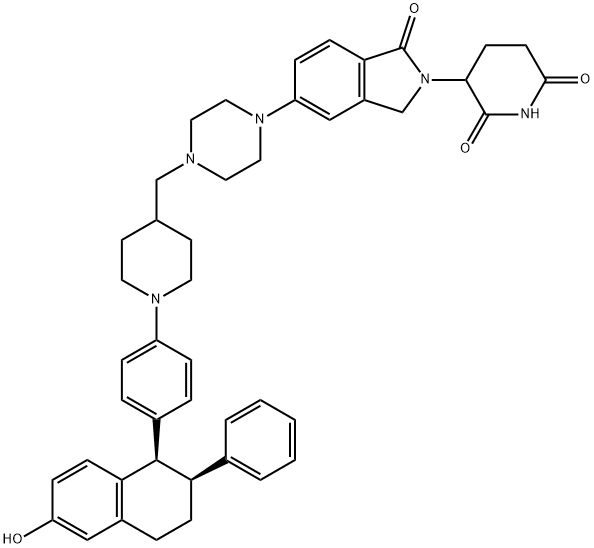 Структурная формула ARV471, CAS 2229711-08-2, формула C45H49N5O4