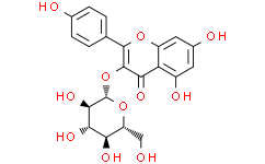 Структурная формула Astragalin, CAS 480-10-4, формула C21H20O11