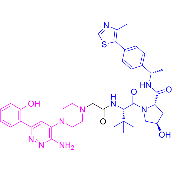 Структурная формула AU-15330, CAS 2380274-50-8, формула C39H49N9O5S