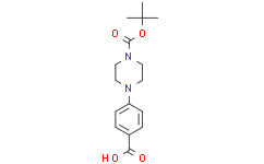 Структурная формула Boc-piperazine-benzoic acid, CAS 162046-66-4, формула C16H22N2O4