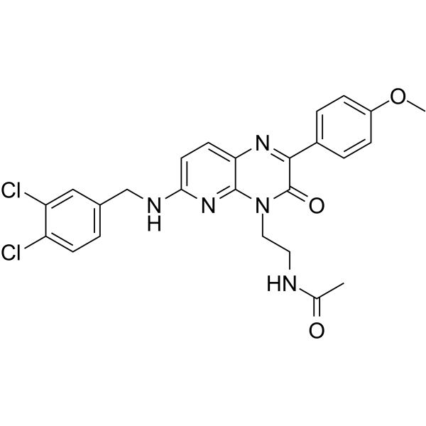 Структурная формула CVT-11127, CAS 1018674-83-3, формула C25H23Cl2N5O3