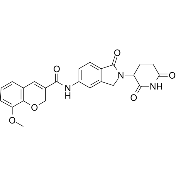 Структурная формула DEG-77, CAS 3032265-06-5, формула C24H21N3O6