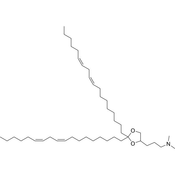 Структурная формула Нуклеиновая кислота DLin-KC3-DMA, CAS 1217306-46-1, формула C44H81NO2