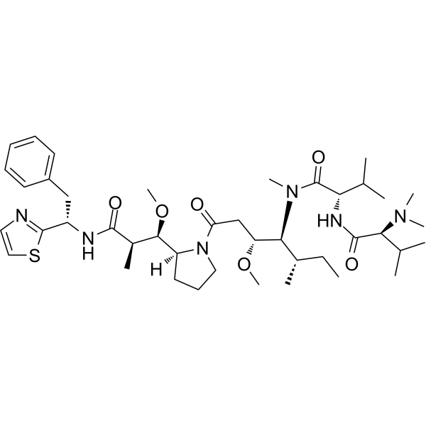 Структурная формула Dolastatin 10, CAS 110417-88-4, формула C42H68N6O6S