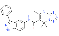 Структурная формула EB-42486, CAS 2390475-81-5, формула C22H22N8O