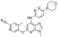 Структурная формула GLPG3667, CAS 2308520-97-8, формула C22H21N9O2