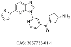 Структурная формула GS-680, CAS 3057733-01-1, формула C20H18N6Os