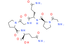 Структурная формула Hexapeptide-9, CAS 1228371-11-6, формула C24H38N8O9