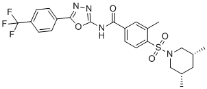 Структурная формула HSGN-189, CAS 2378181-36-1, формула C24H25F3N4O4S