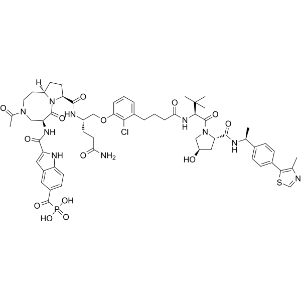 Структурная формула Кт-333, CAS 2502186-79-8, формула C60H74ClN10O14PS