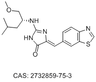 Структурная формула Лейцеттиниб-21, CAS 2732859-75-3, формула C18H22N4O2S