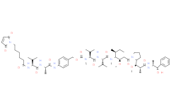 Структурная формула MC-VA-PABC-MMAE, CAS 1818864-51-5, формула C65H99N9O14
