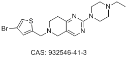 Структурная формула NCGC00131308, CAS 932546-41-3, формула C18H24BrN5S