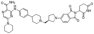 Структурная формула NX-2127, CAS 2416131-46-7, формула C39H45N9O5