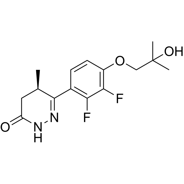 Структурная формула OPB-171775, CAS 2131210-15-4, формула C15H18F2N2O3