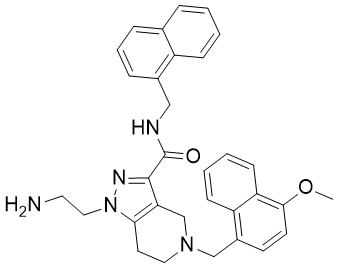 Структурная формула Pex14-pex5 Inhibitor-5, формула C32H33N5O2