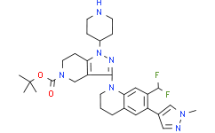 Структурная формула Piperidine-GNE-049-N-Boc, CAS 1936431-36-5, формула C30H39F2N7O2