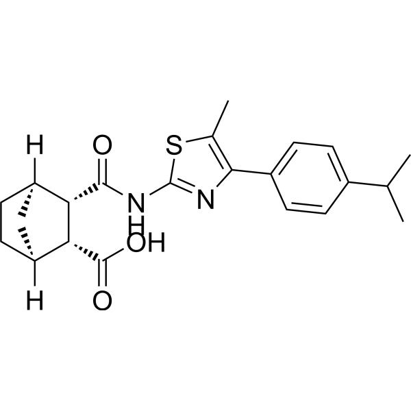 Структурная формула PKZ18 — новый антибиотик, который, CAS 849658-87-3, формула C22H26N2O3S