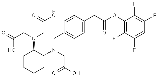 Структурная формула (±)-H3RESCA-TFP, CAS 1919794-40-3, формула C27H28F4N2O8