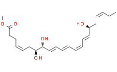 Структурная формула Resolvin D1 methyl ester, CAS 937738-63-1, формула C23H34O5