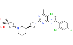 Структурная формула RPT193, CAS 2366152-15-8, формула C27H34Cl3N5O2