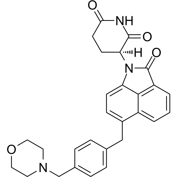 Структурная формула CFT7455, CAS 2504235-67-8, формула C28H27N3O4