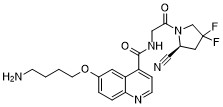 Структурная формула UAMC1110-NH2, CAS 2758337-19-6, формула C21H23F2N5O3