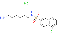 Структурная формула W-7 isomer hydrochloride, CAS 69762-85-2, формула C16H21N2O2Scl.HCl